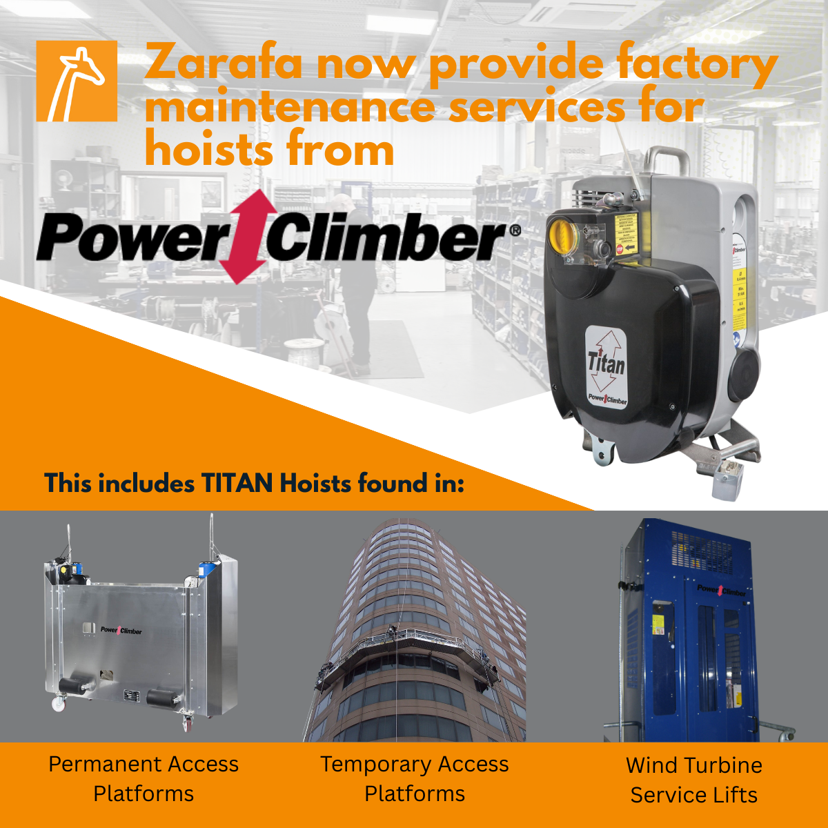 Power climber hoists