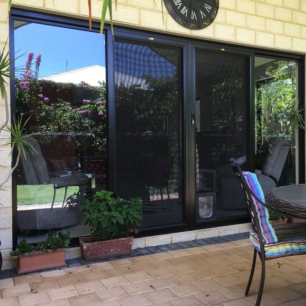 Modern Black Door Design — Canning Vale, WA — Homestead Industries