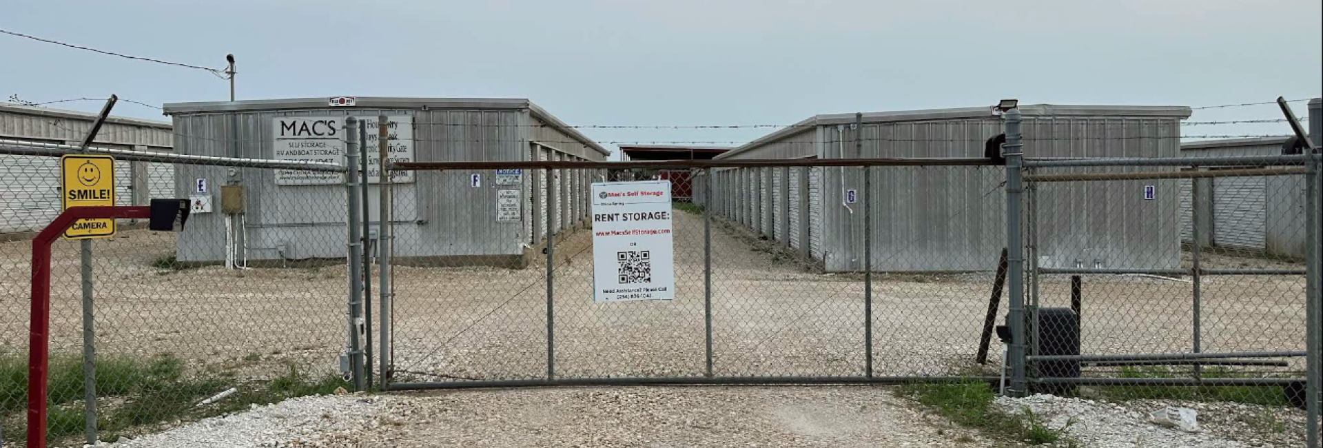 Drive-up storage unit at Mac’s Self Storage in Waco with 24/7 access