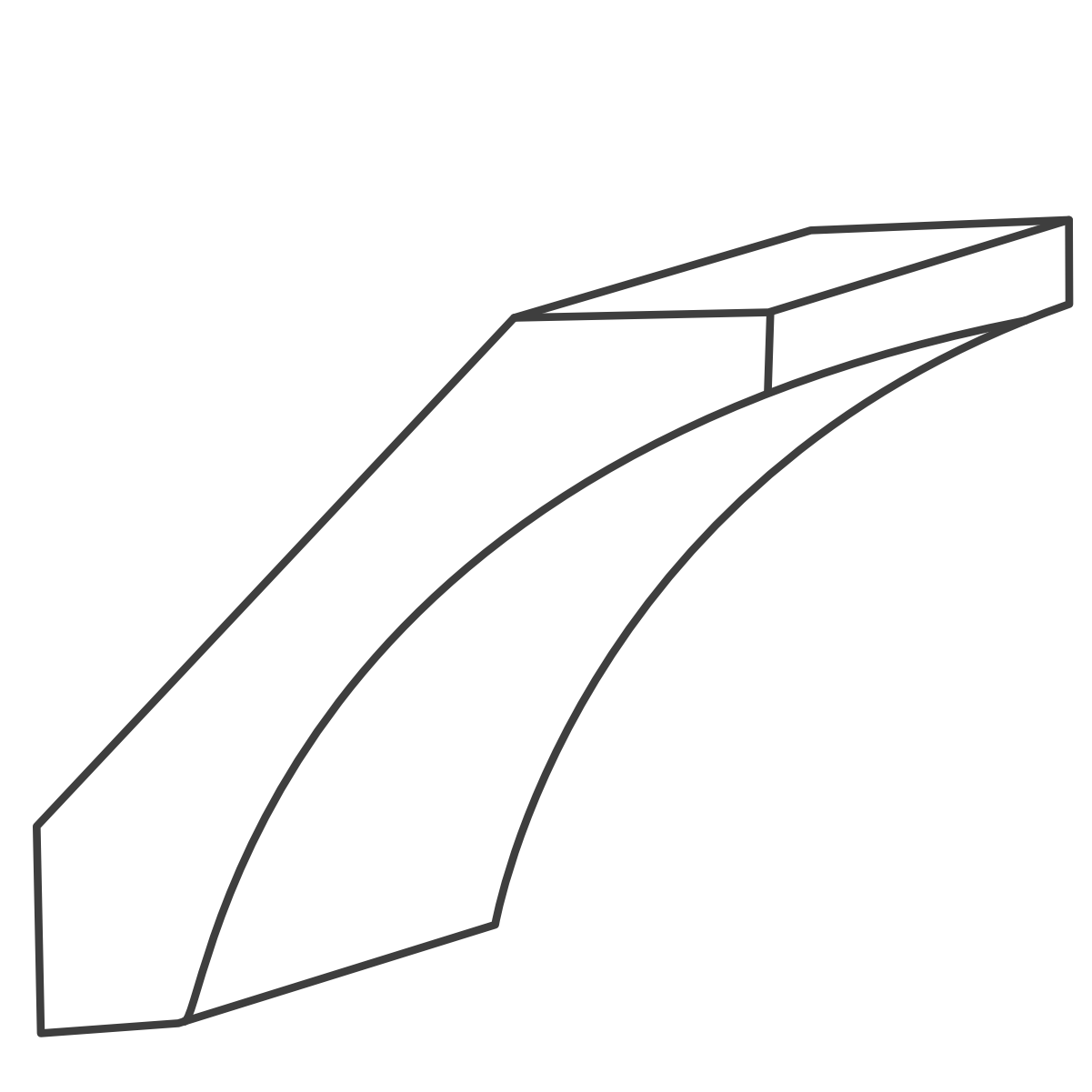 angular crown moulding line art