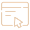 Tan Arrange Online Icon