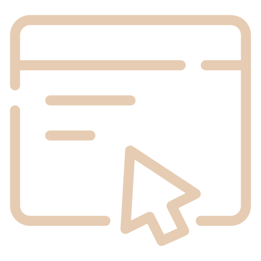 Tan Arrange Online Icon