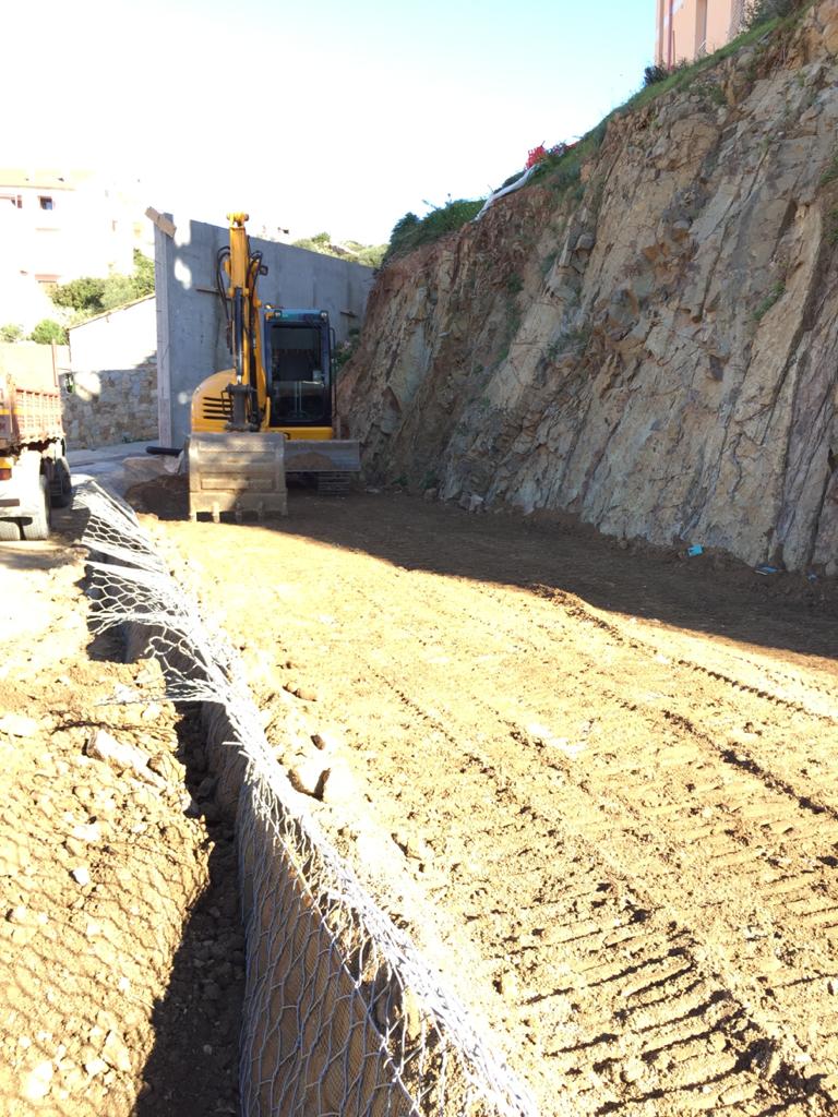 Preparazione muro in terra armata