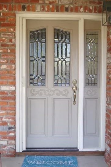 Entry door paint refinishing