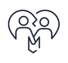 Couple And Broken Heart Icon Couple And Broken Heart Icon