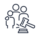 Family And Gavel Icon Family And Gavel Icon