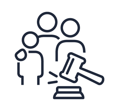 Family And Gavel Icon