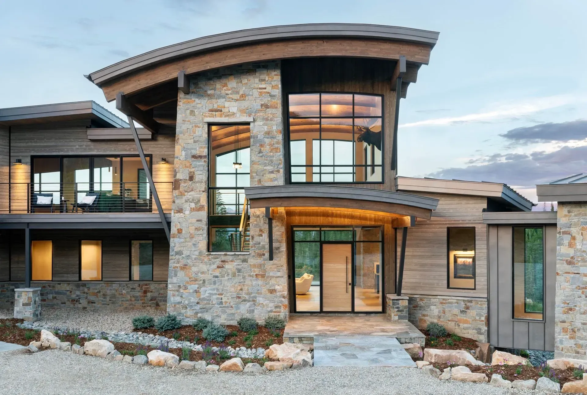 Loewen Windows and Doors for Colorado Mountain Home supplied by Mountain States Building Products