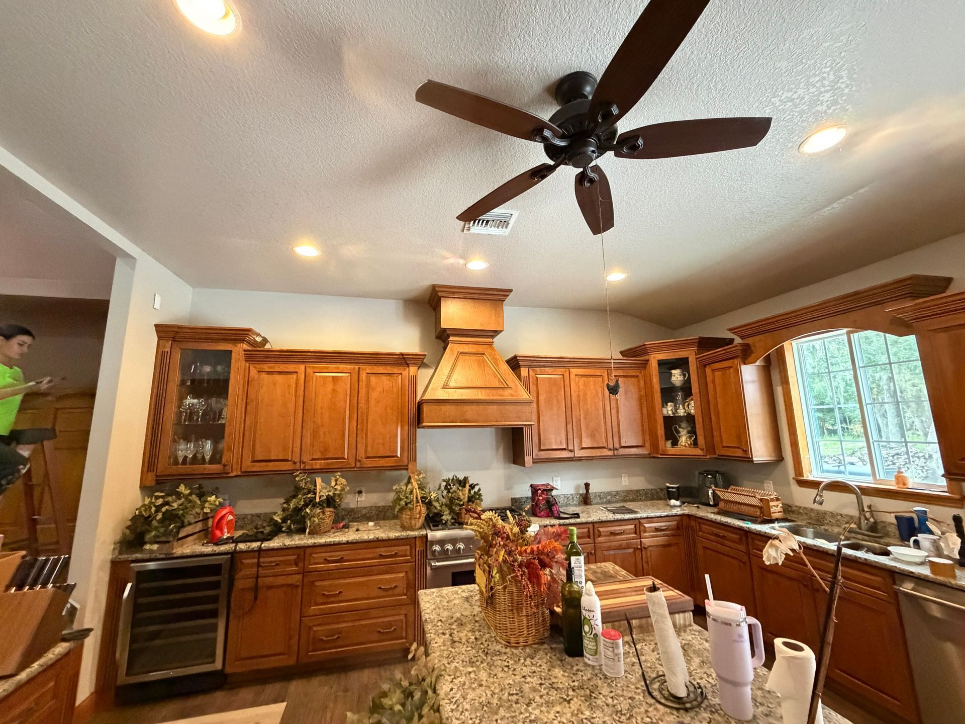 after painting kitchen
