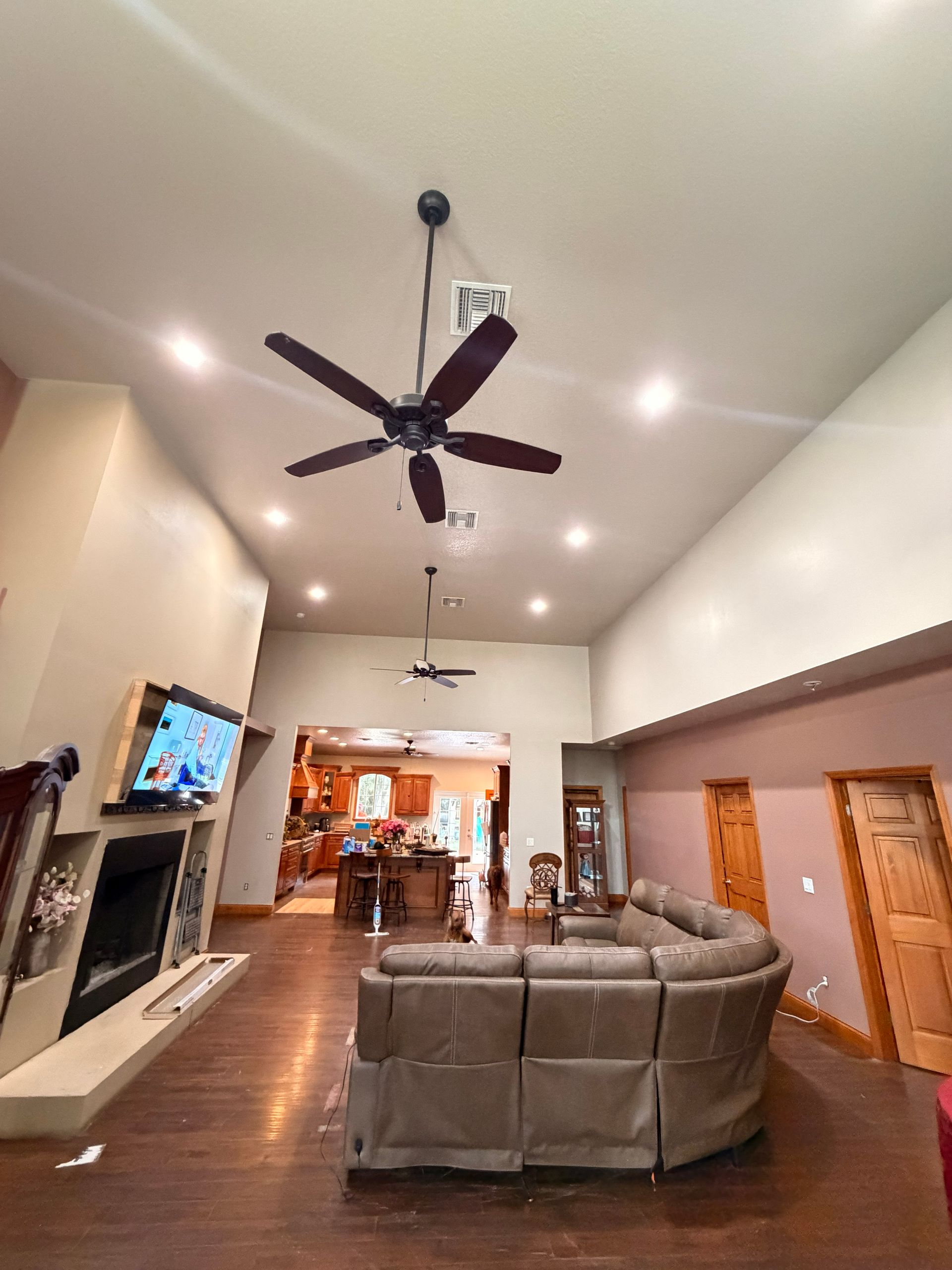 after living room completely painted