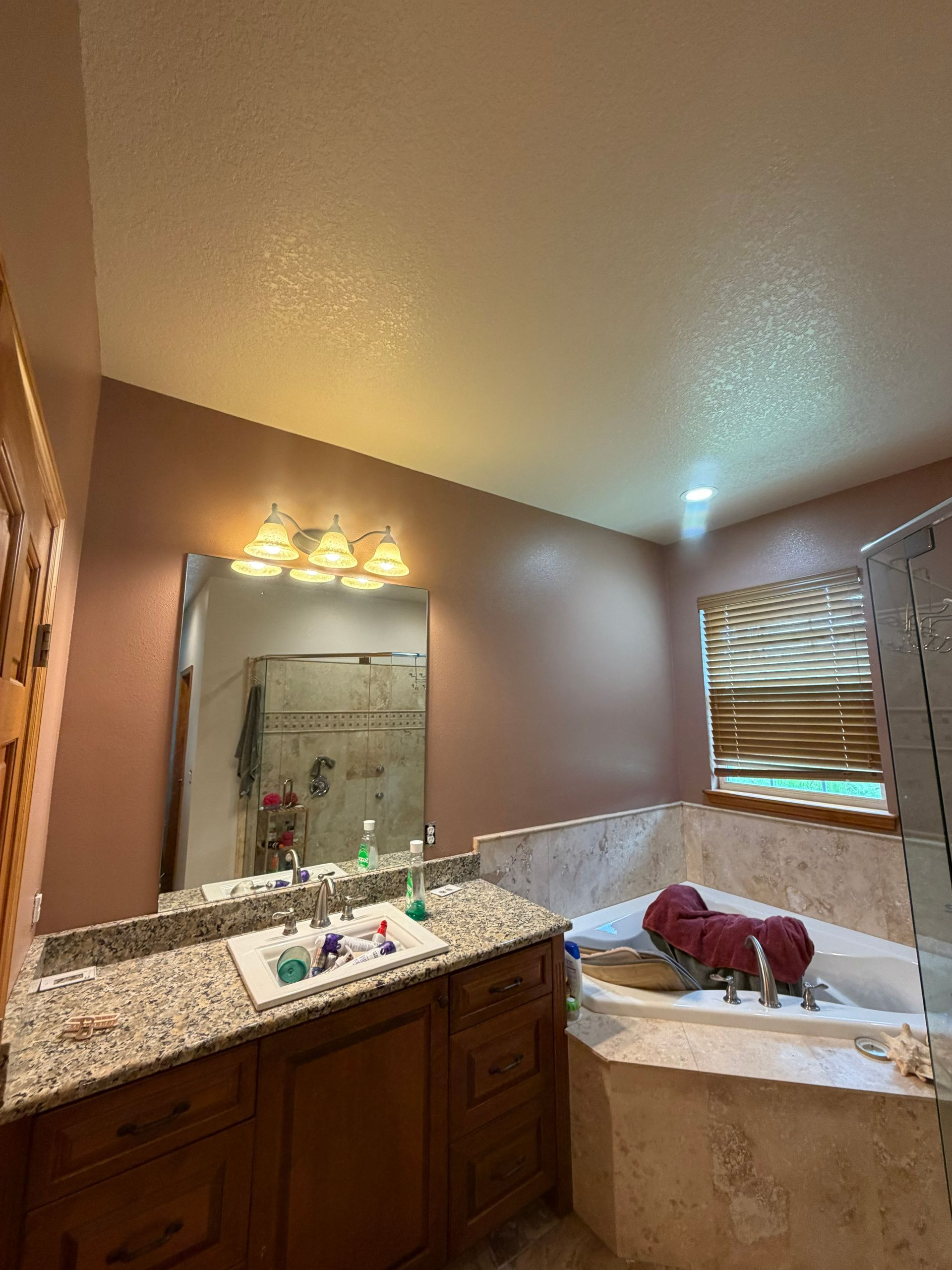 master bathroom 2 coats applied