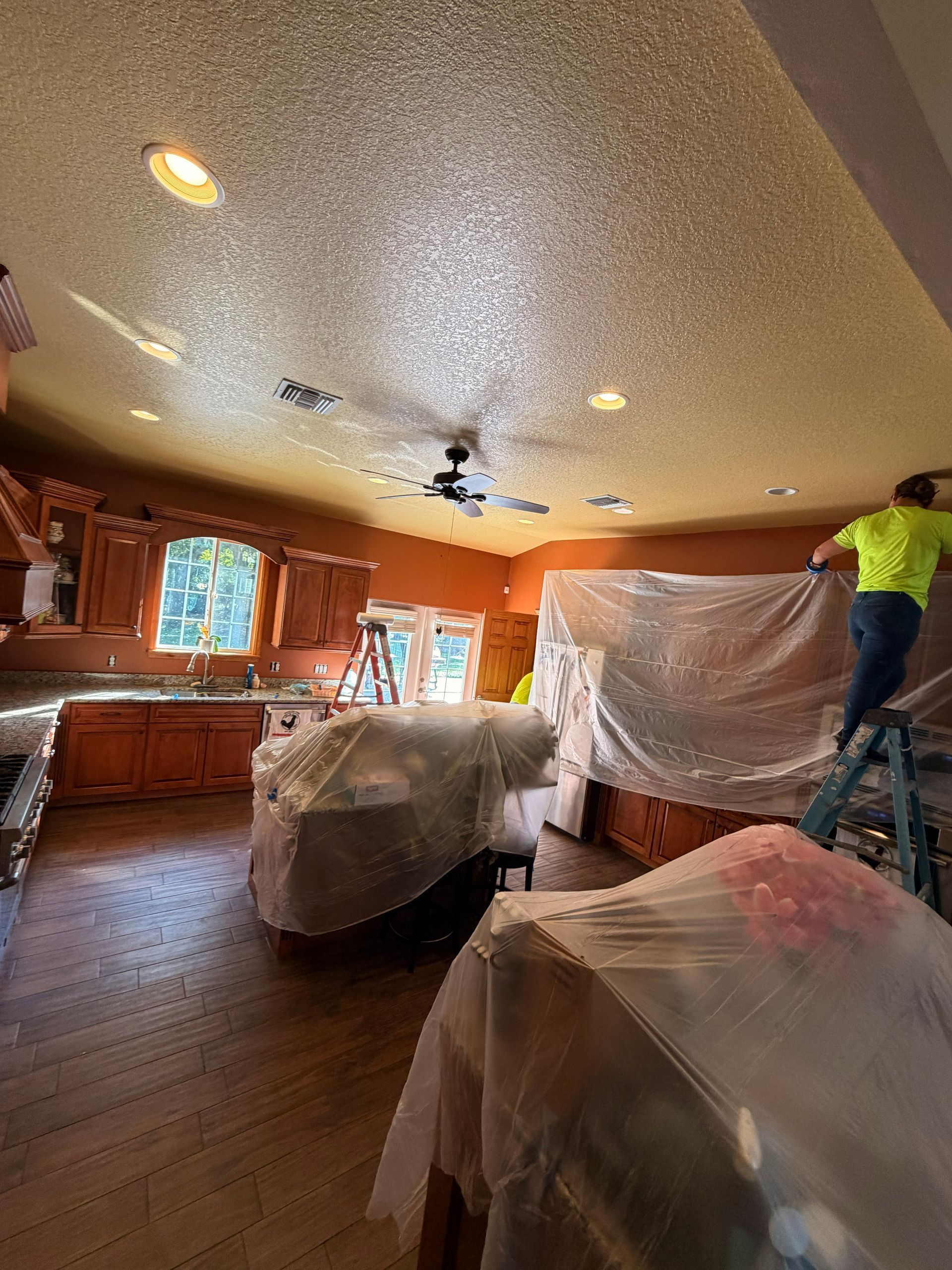 masking cabinets in kitchen