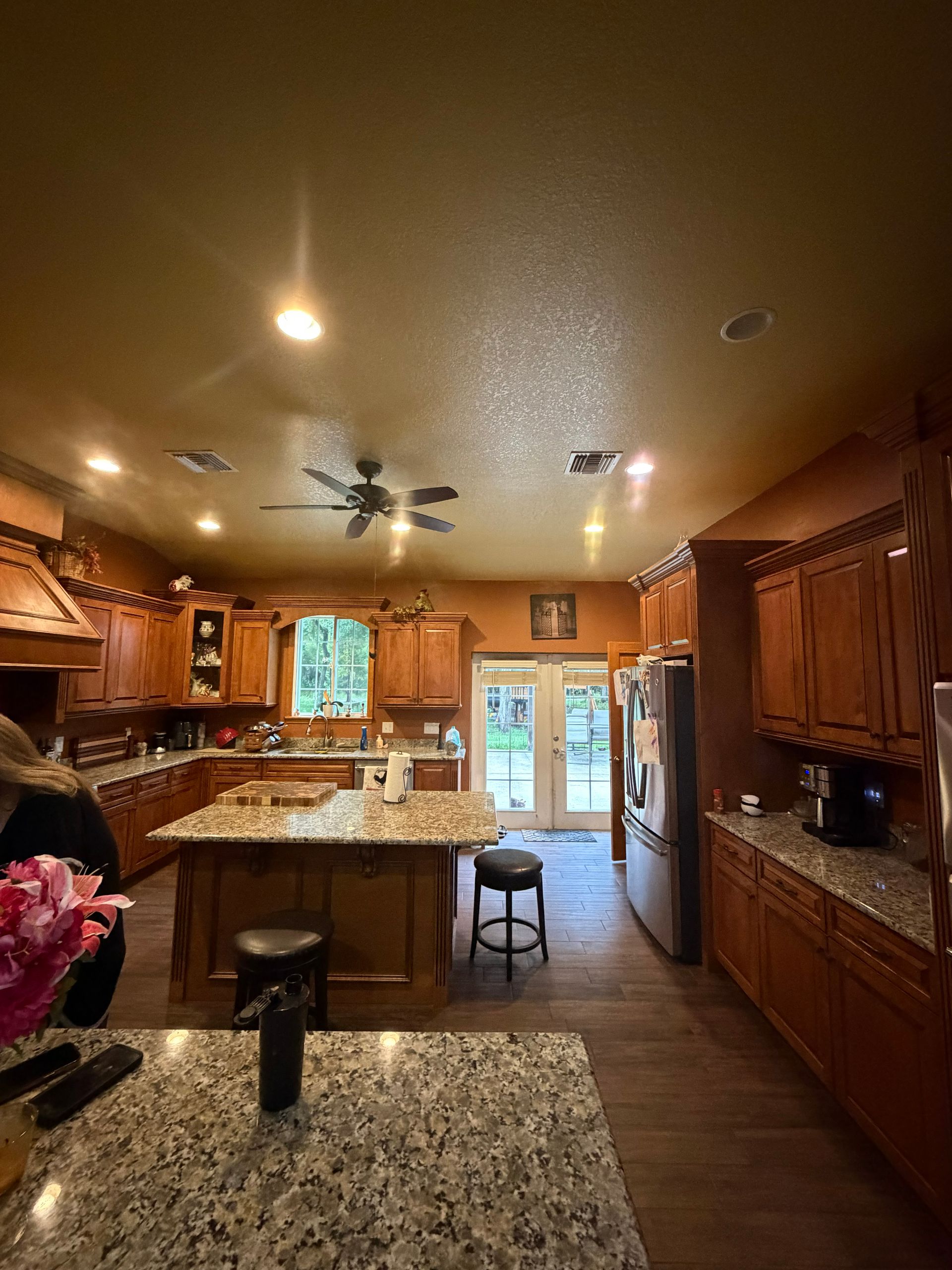 before painting kitchen