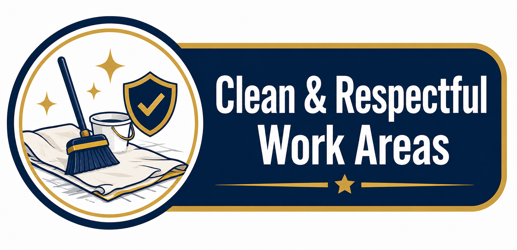 Clean and respectful work areas throughout every painting project