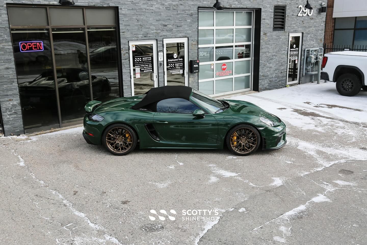2021 Porsche 718 Spyder Xpel PPF, Window Tint, Ceramic Coating