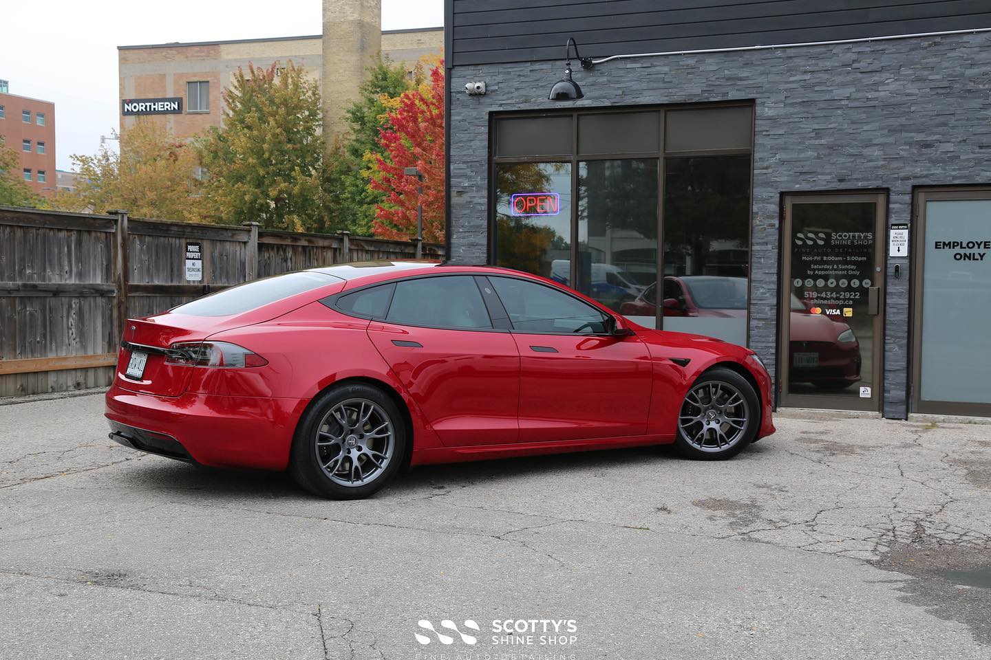 Tesla Model S Full Wrap Xpel Paint Protection Film Window Tint