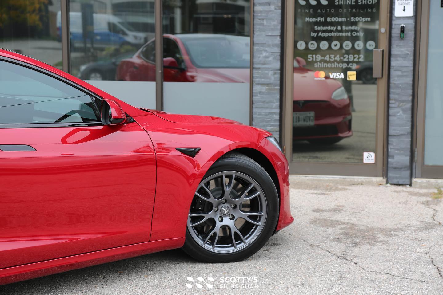 Tesla Model S Full Wrap Xpel Paint Protection Film Window Tint