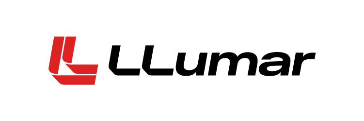 Lumar logo with red stylized “L” icon and black wordmark on white background