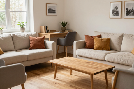 Bright shared living area