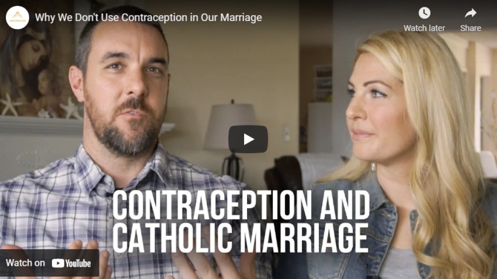 contraception and catholic marriage