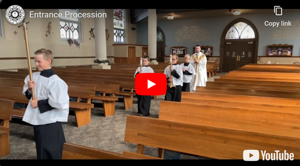 server training video: entrance procession