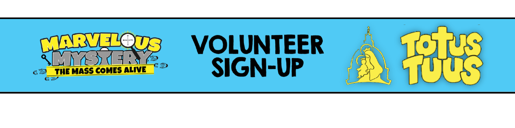 Vacation Bible school and Totus Tuus Volunteer