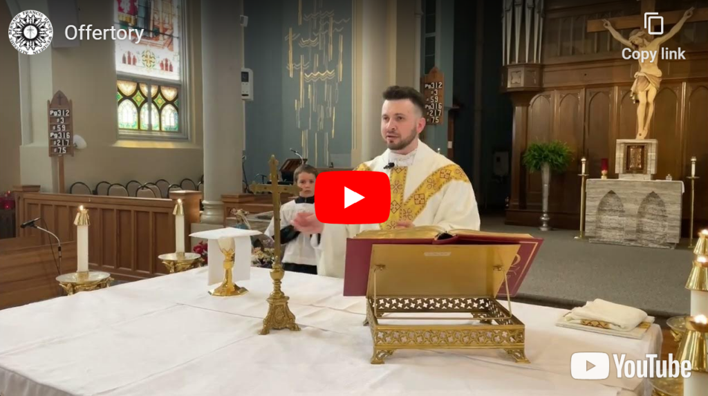 server training video: offertory