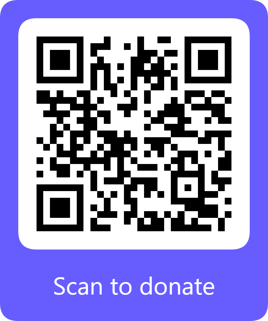 QR code to donate to Cascadian Rhythm through Stripe — scan to donate