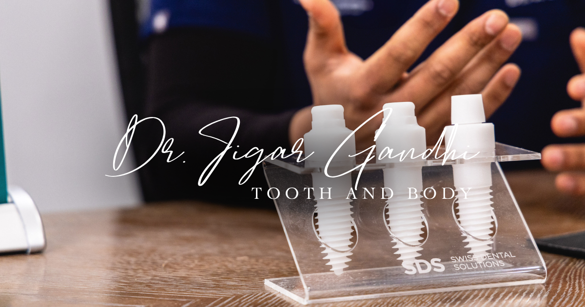 Dr. Jigar Gandhi explaining the link between wisdom teeth removal, stress, and gut health