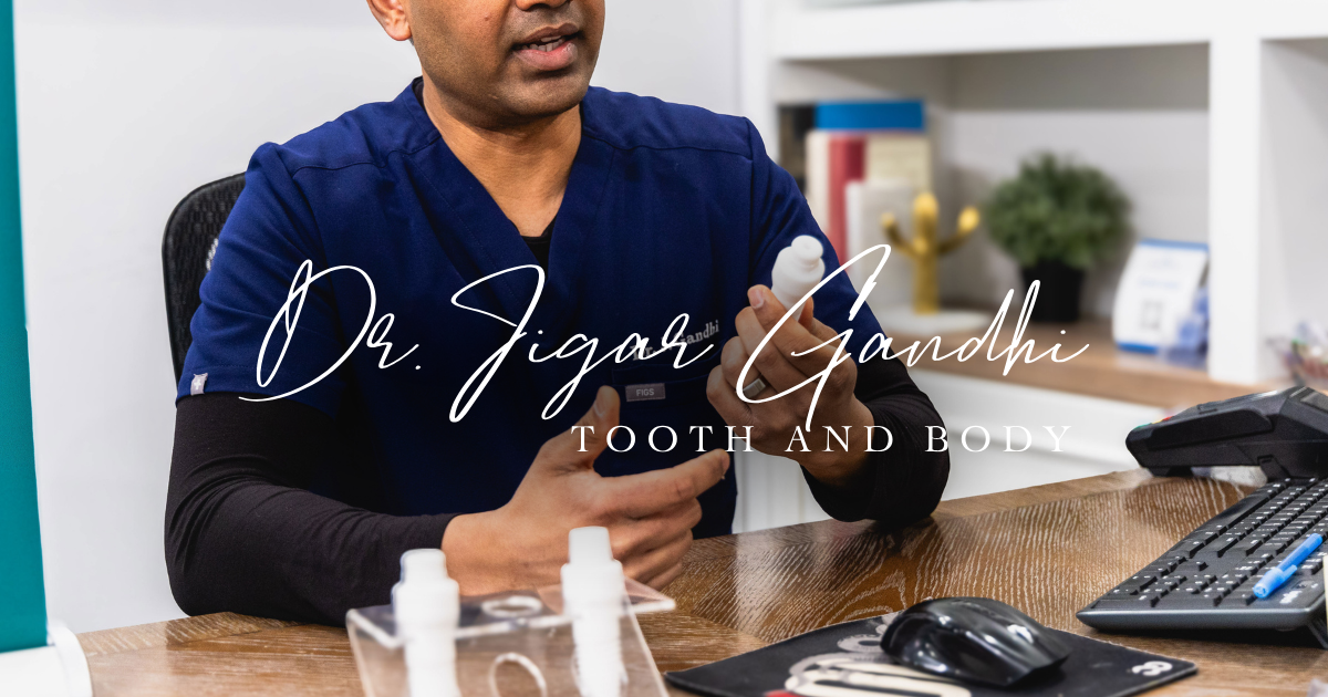 Dr. Jigar Gandhi explaining silent lower molar infections and referred ear pain