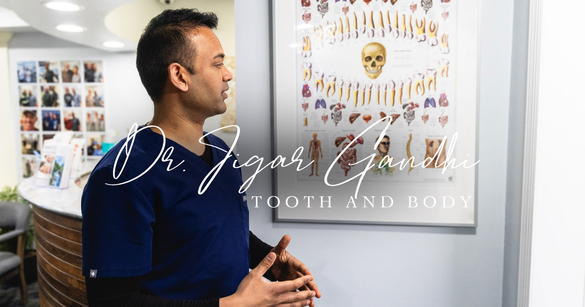 Dr. Jigar Gandhi discussing the connection between wisdom teeth and the pituitary gland