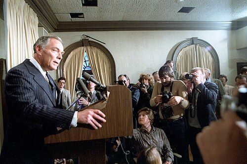 Alexander Haig at podium