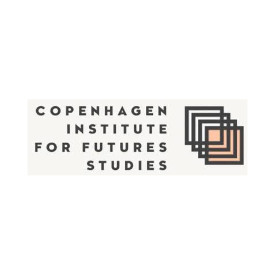 Logo of Copenhagen Institute for Futures Studies: text and overlapping squares in black, white, and peach.