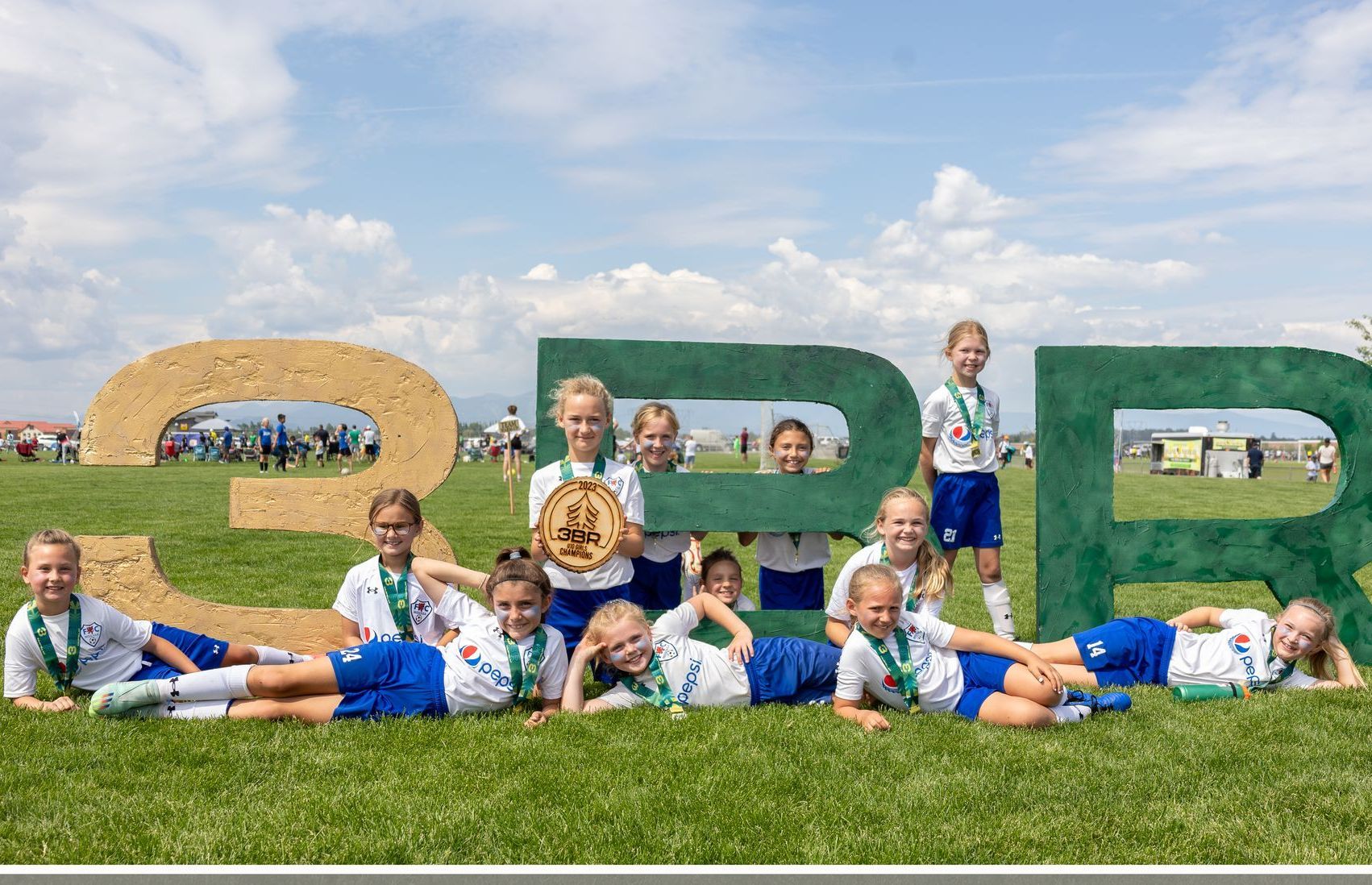 3BR Tournament banner logo, representing the annual FVU event, showcasing competitive soccer and team spirit.