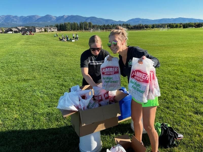 Goody bag for adults at the Whitefish Summer Games.