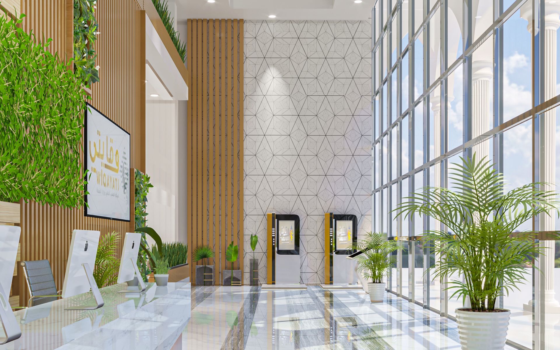 Muweilah Medical Centre healthcare interior designed by Levantine Healthcare, view 2