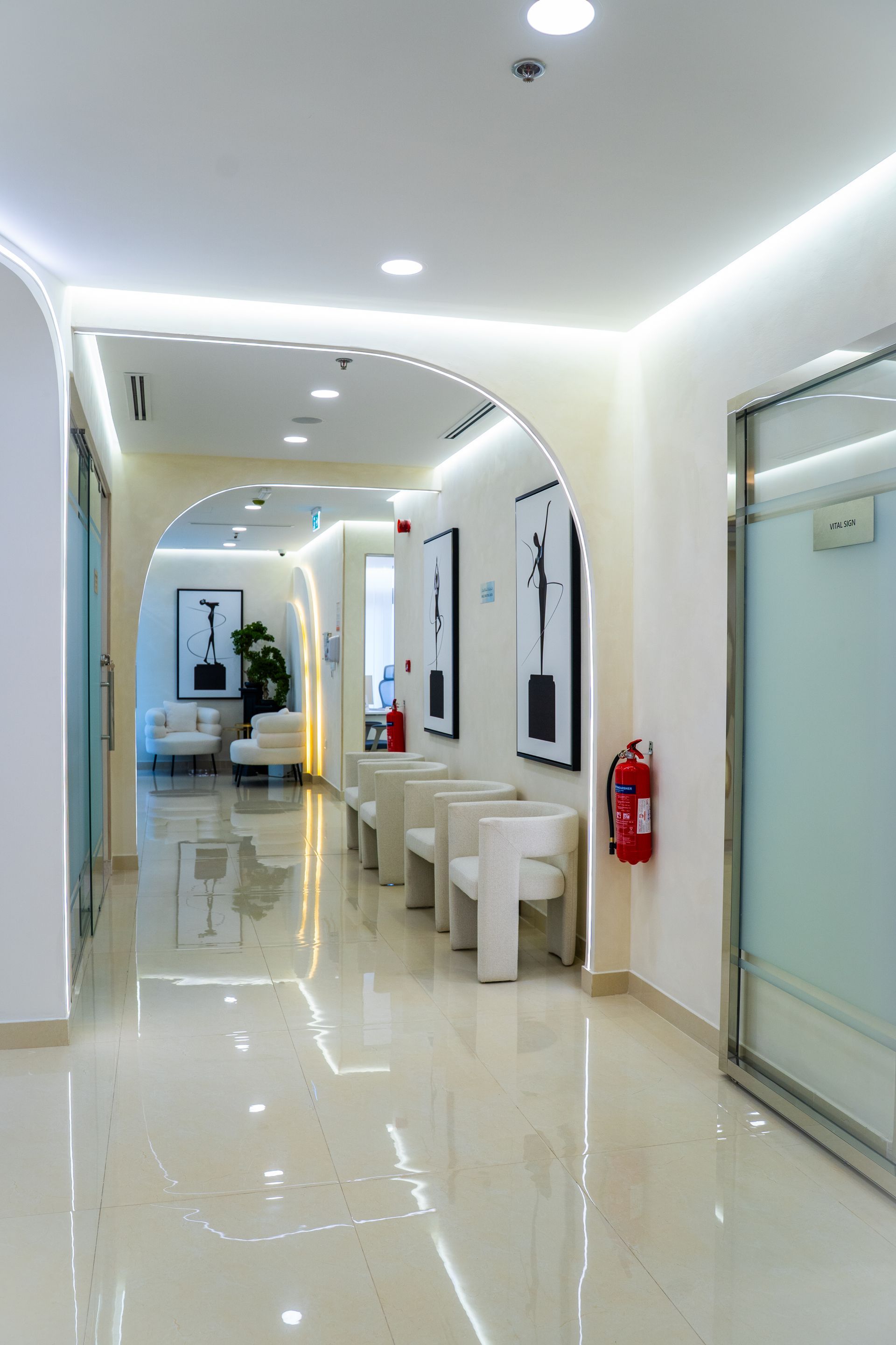 Orthoflex Orthopedic & Physiotherapy Centre healthcare interior designed by Levantine Healthcare, view 2