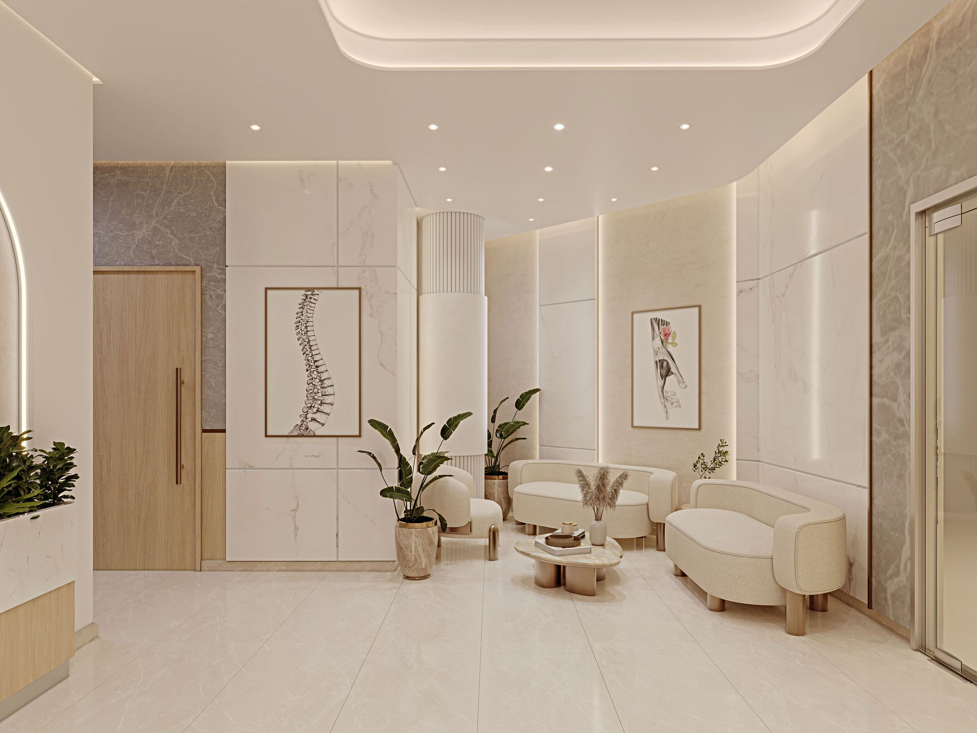 Dr. Choi's Clinic healthcare interior designed by Levantine Healthcare, view 4