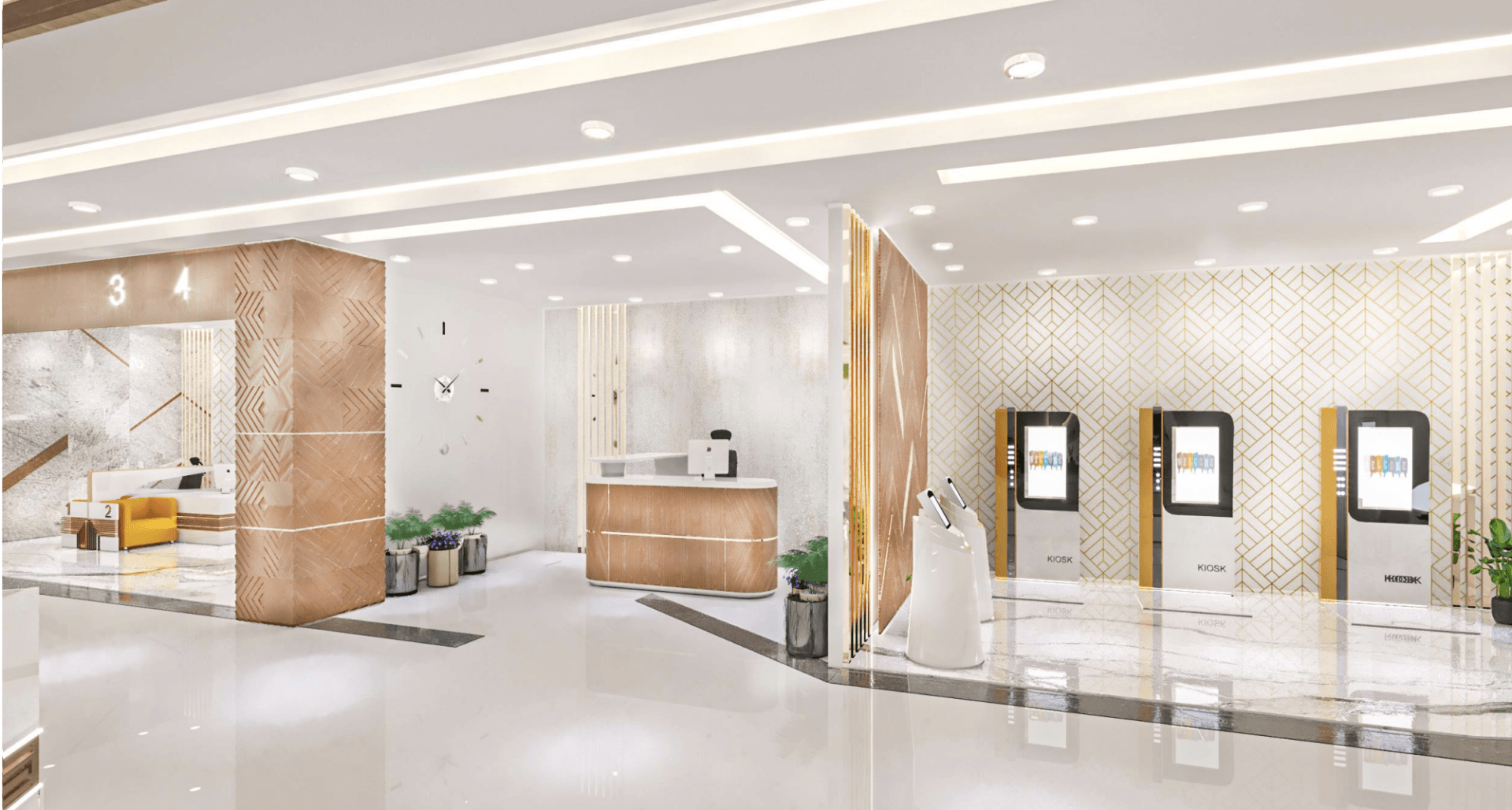 TAJ healthcare interior designed by Levantine Healthcare, view 3