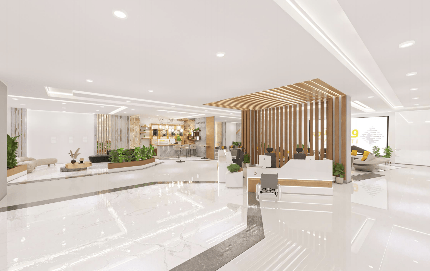 TAJ healthcare interior designed by Levantine Healthcare, view 1