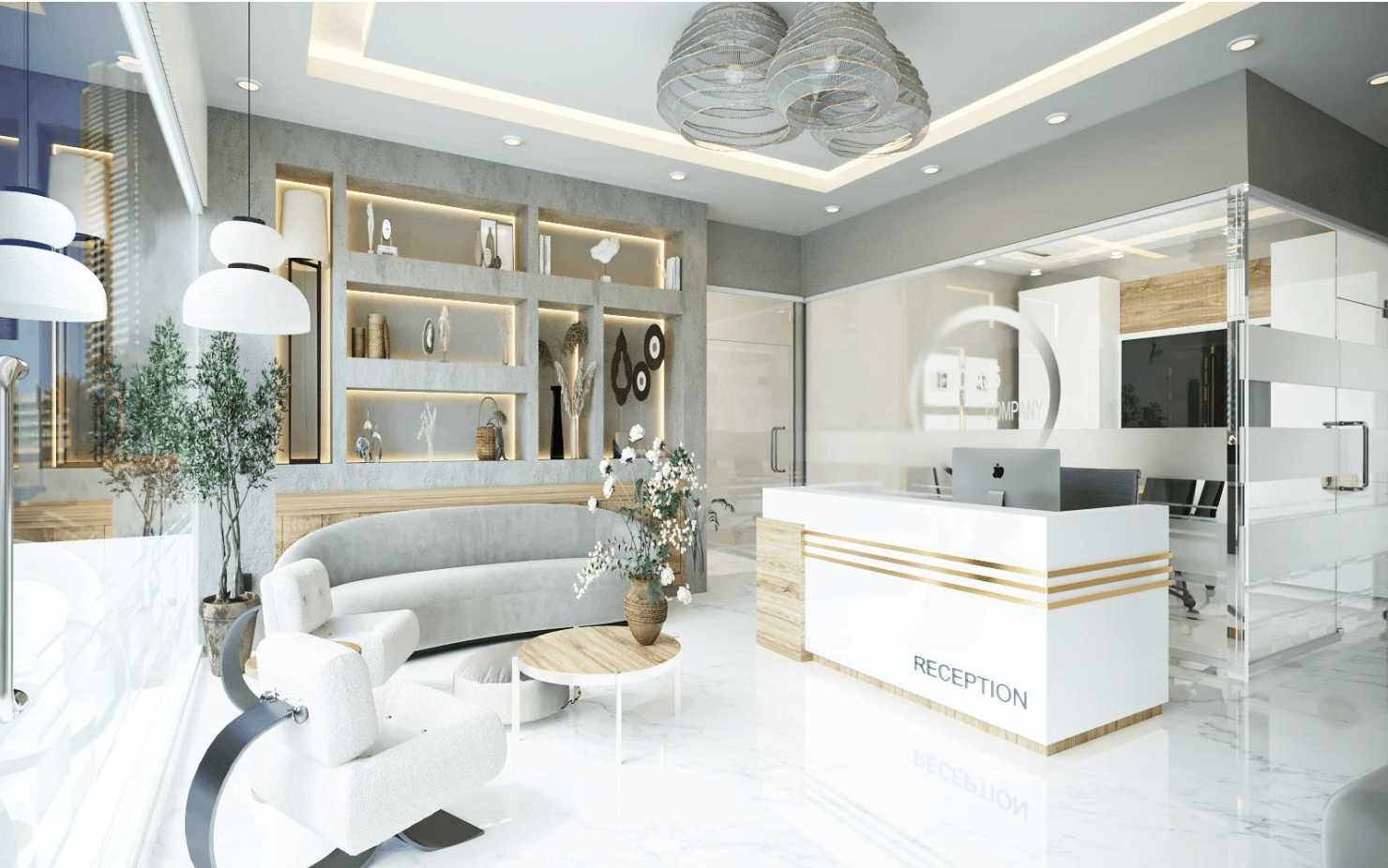 Mediclass Clinic healthcare interior designed by Levantine Healthcare, view 5