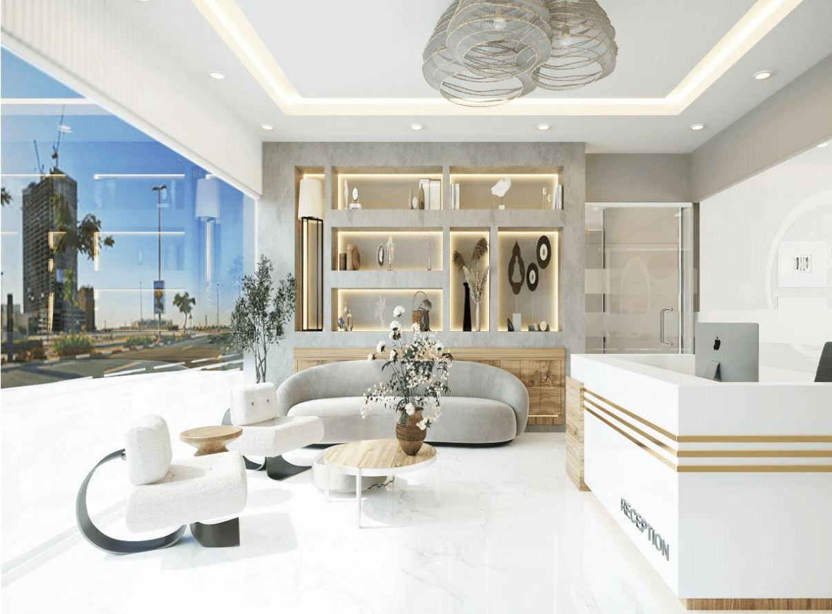 Mediclass Clinic healthcare interior designed by Levantine Healthcare, view 3