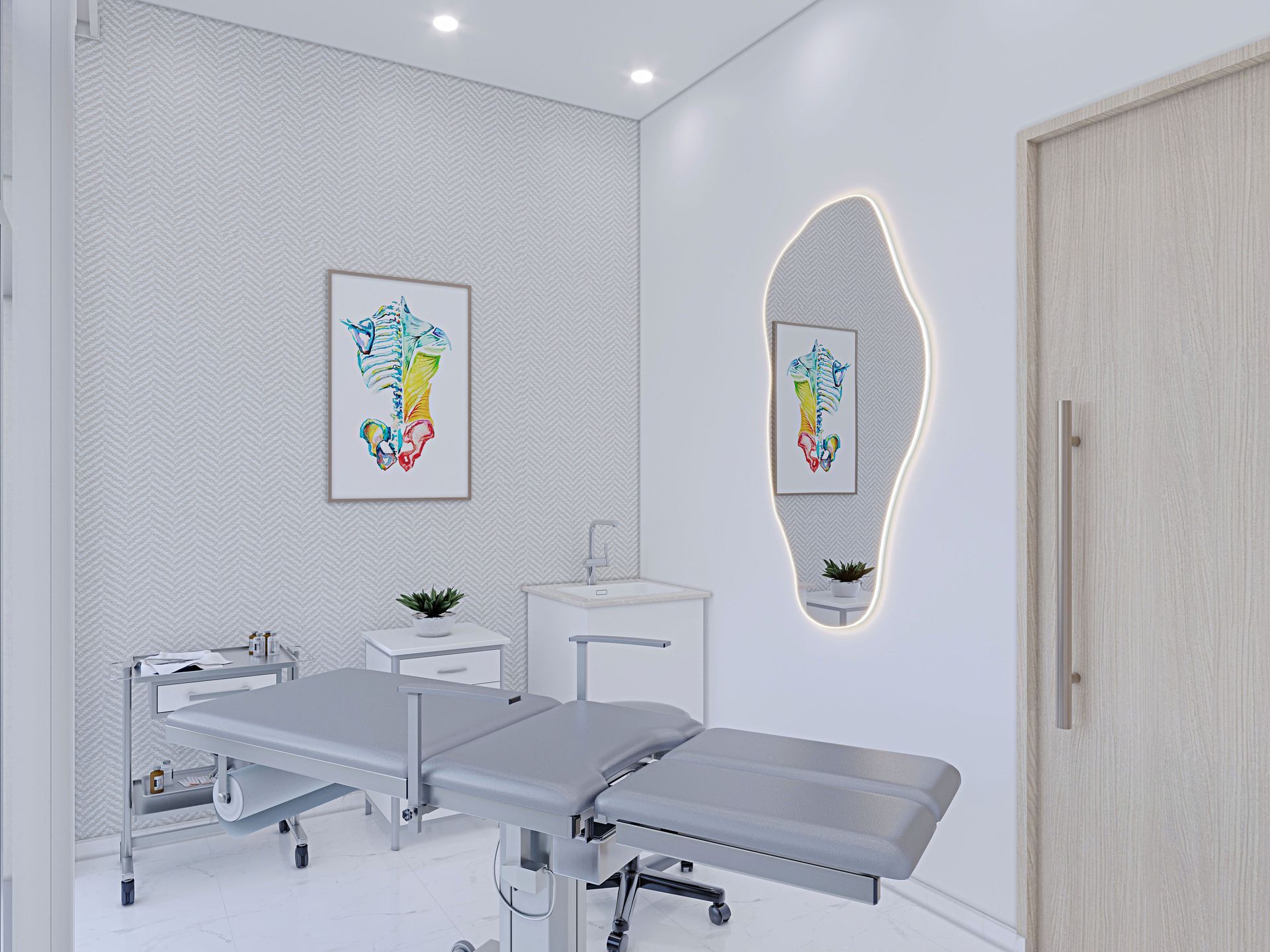 Dr. Choi's Clinic healthcare interior designed by Levantine Healthcare, view 5