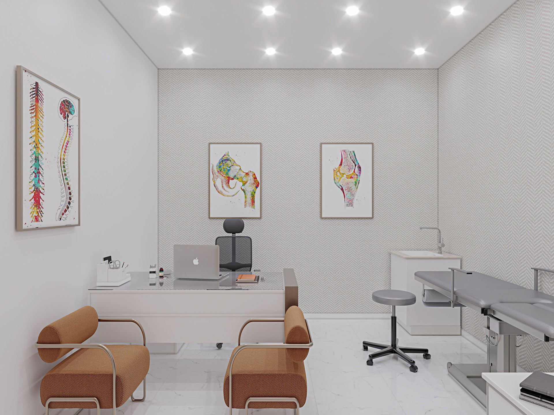 Dr. Choi's Clinic healthcare interior designed by Levantine Healthcare, view 3