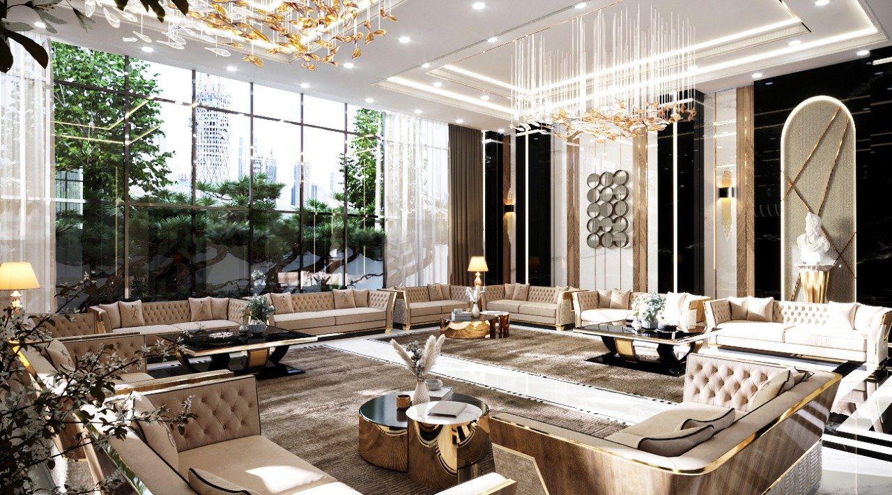 Majlis - UAE Villa interior project by Levantine, view 11