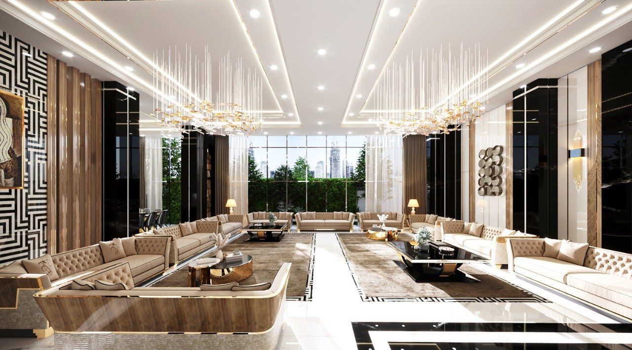Majlis - UAE Villa interior project by Levantine, view 10