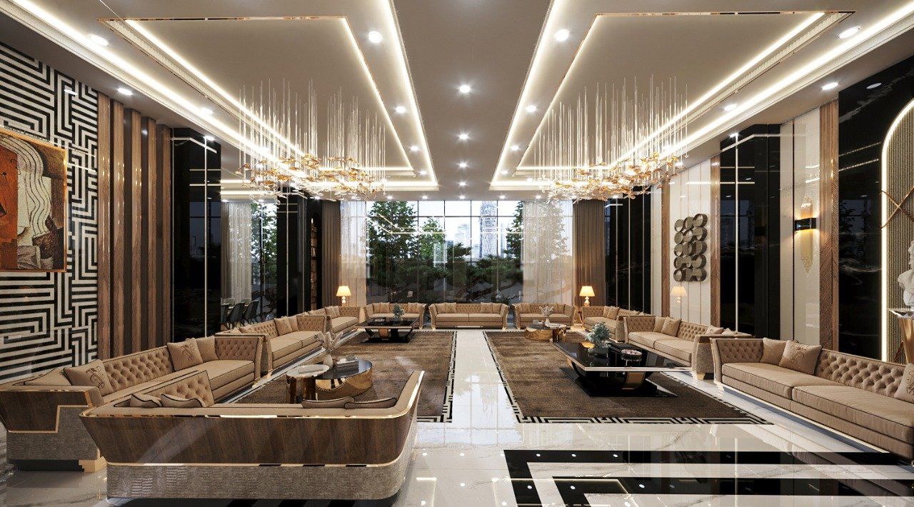 Majlis - UAE Villa interior project by Levantine, view 7