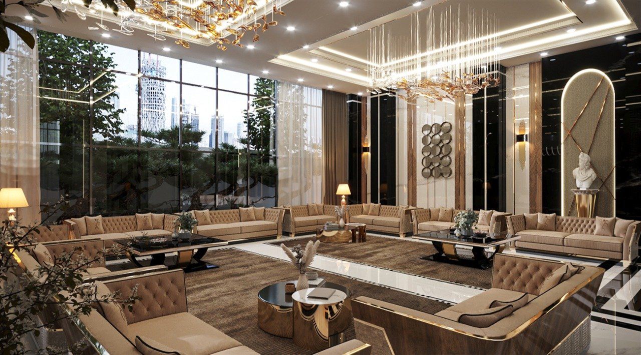 Majlis - UAE Villa interior project by Levantine, view 5