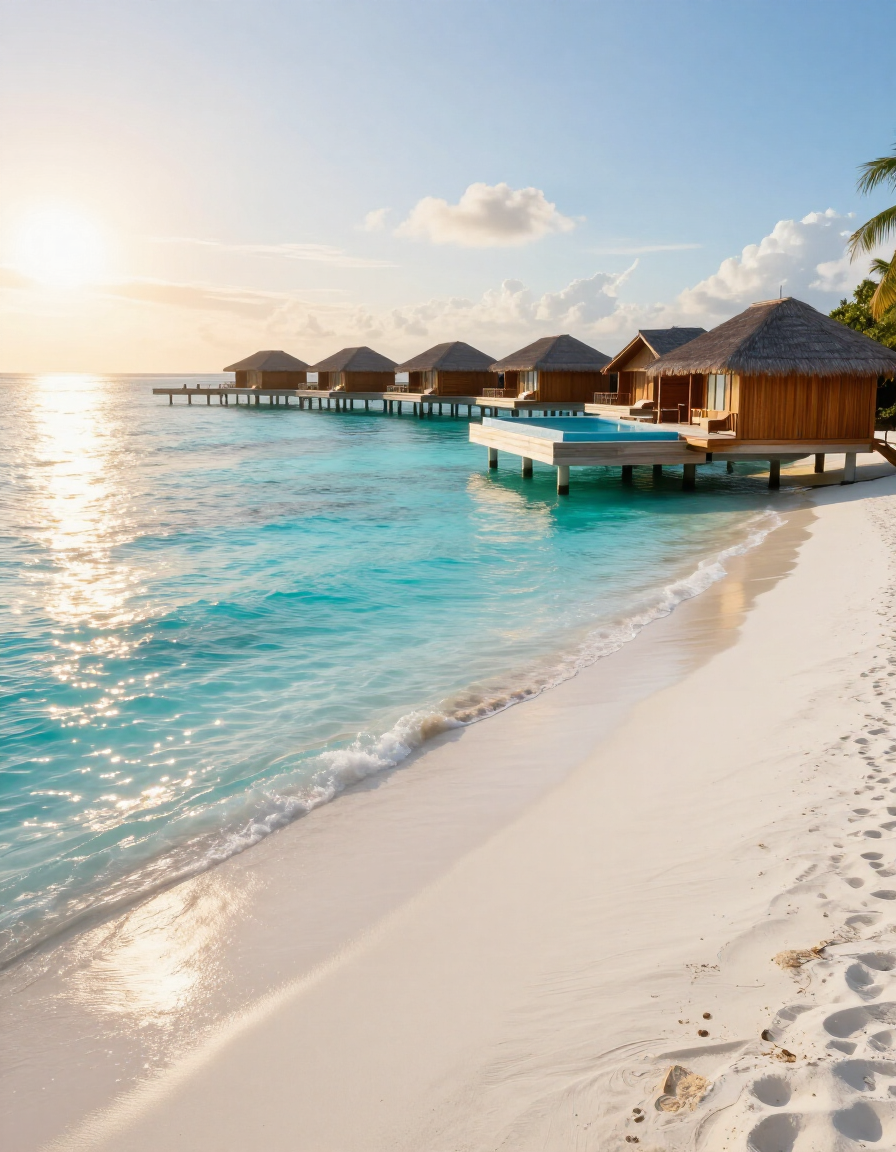 Tropical beach resort destination