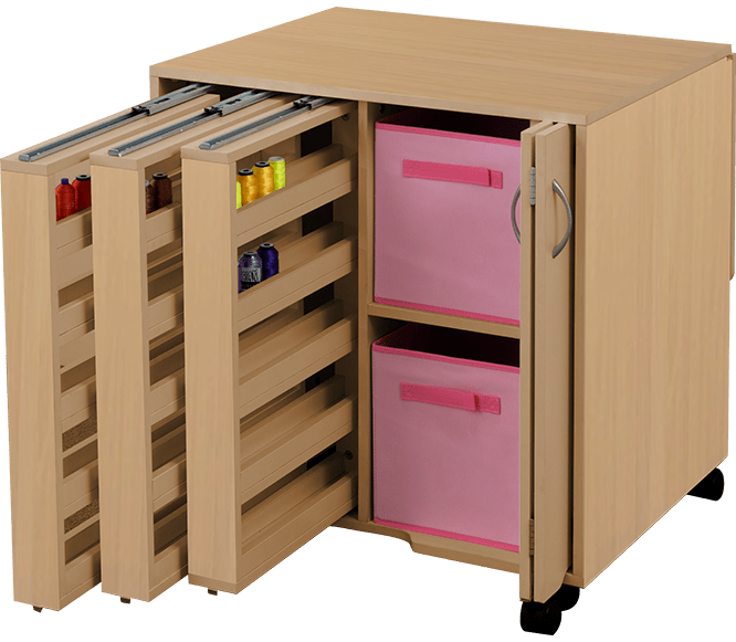 Sewing Essentials Cabinet Storage — Sewing Machine Repairs in Rosslea, QLD